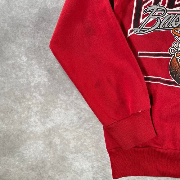 1990 Chicago Bulls Basketball Graphic Tultex Sweatshirt - Picture 4 of 6